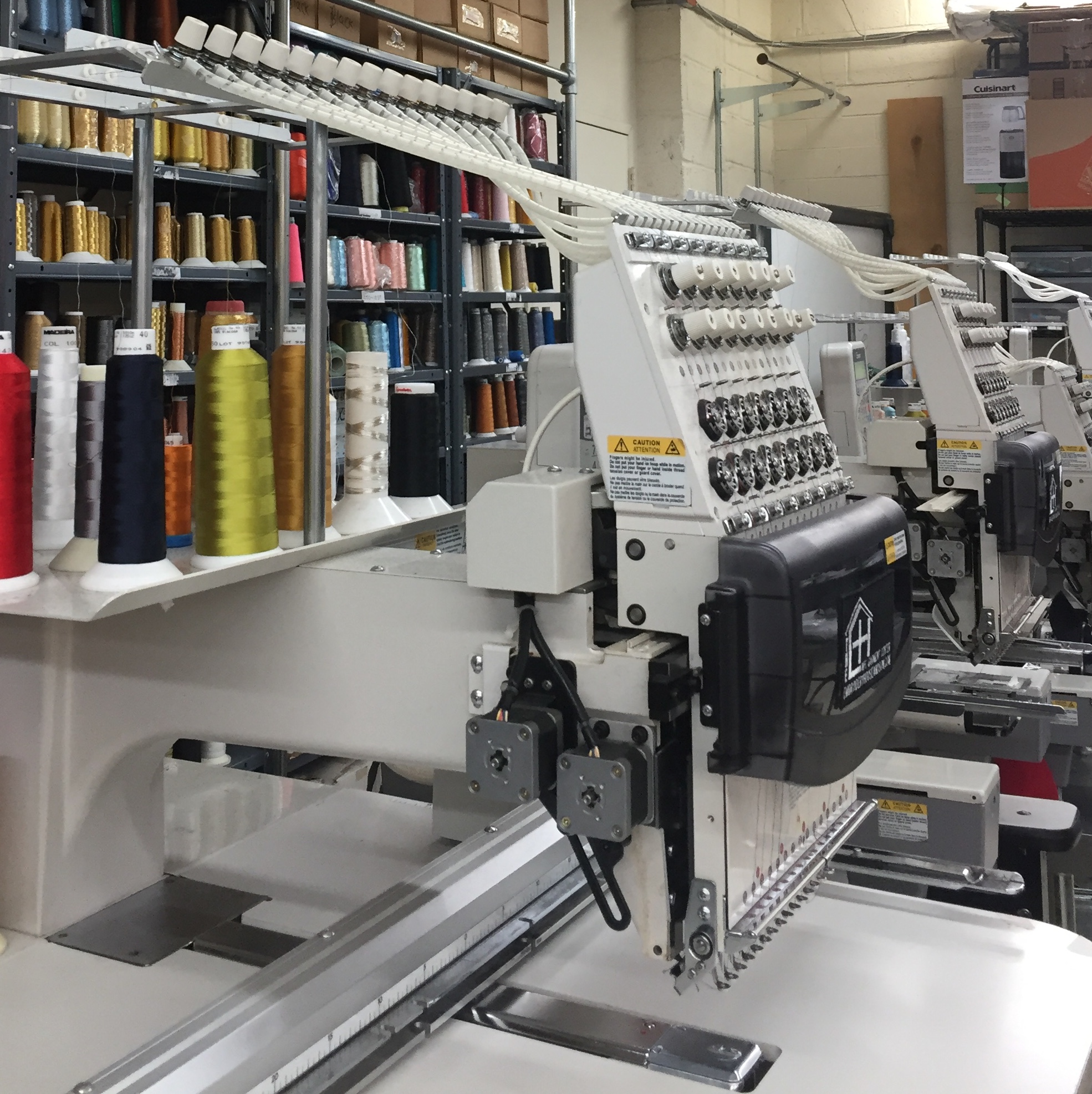 High traffic embroidery machines